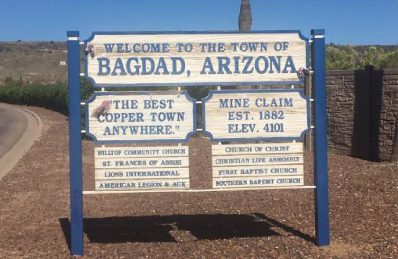 Bagdad AZ Yavapai County Foodscape Agricultural Community. 