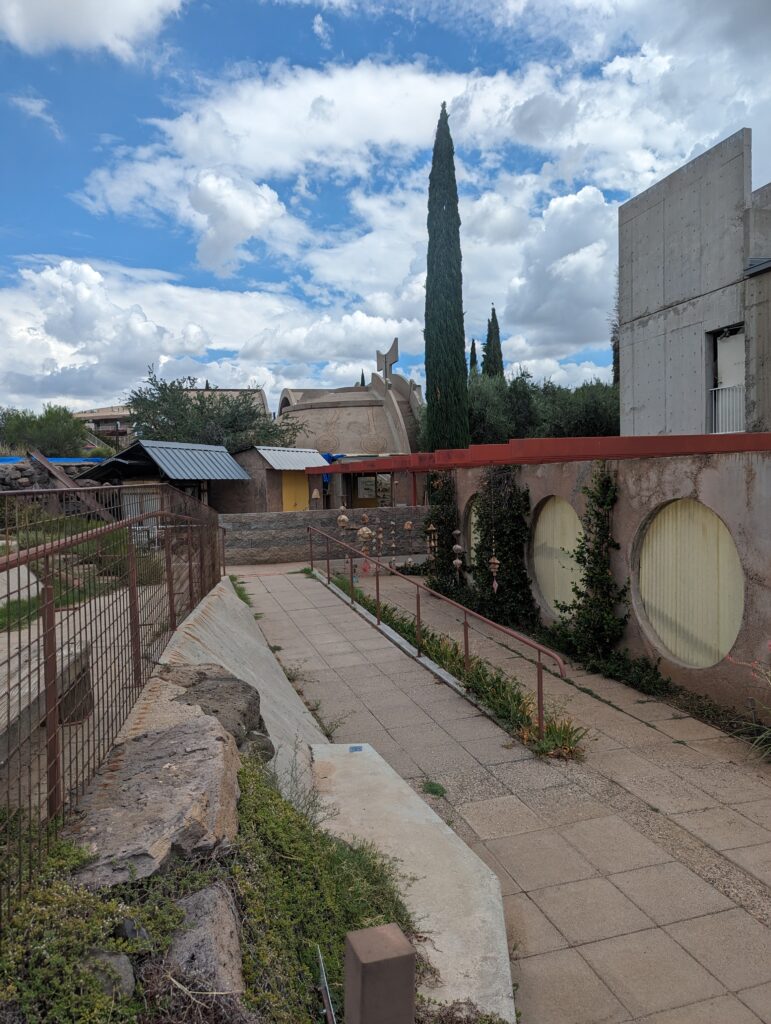 Arcosanti Urban Laboratory. Located in Yavapai County Foodscape Agricultural Community