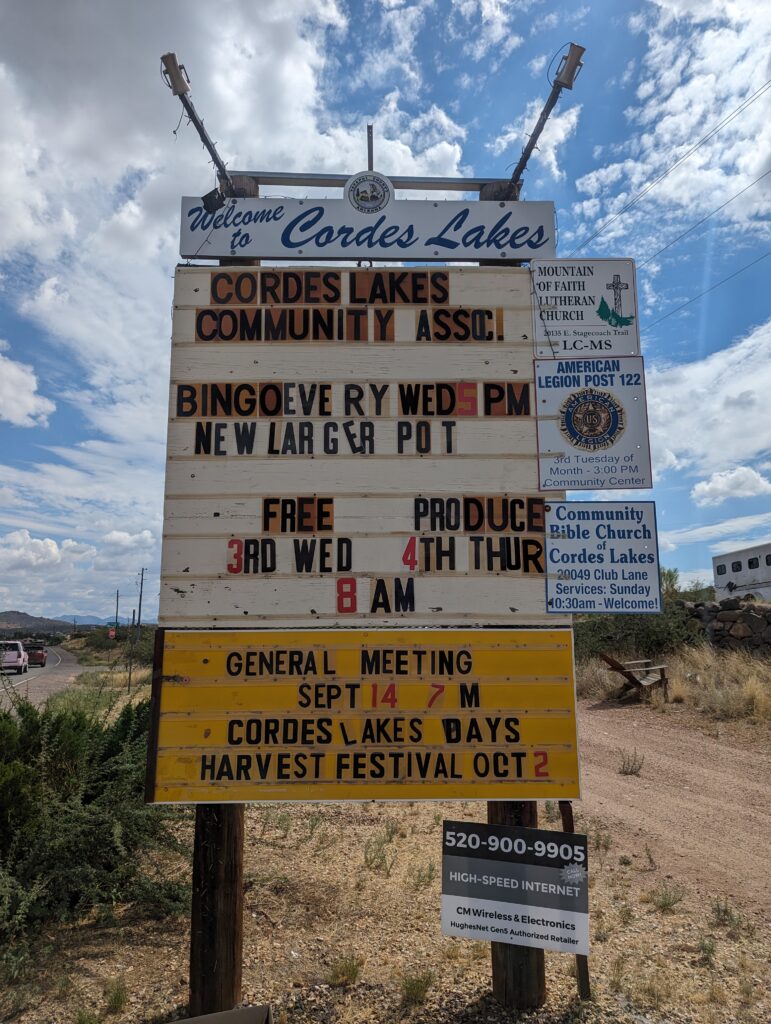 Cordes Lakes Yavapai County Foodscape Agricultural Community